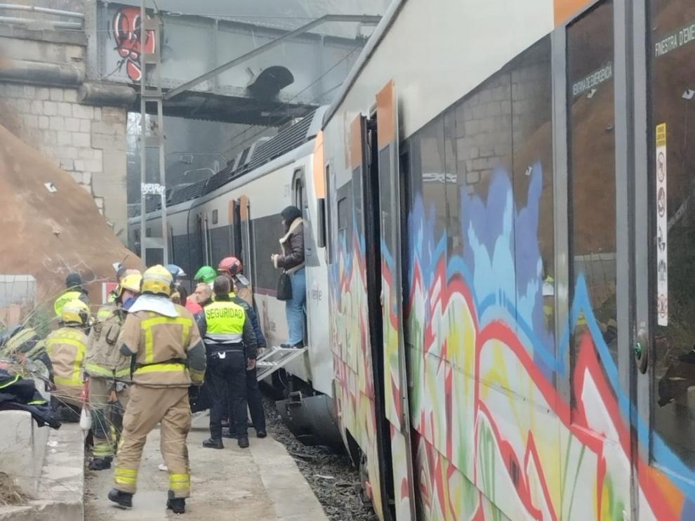 Accidente en la estación de Montcada Twitter