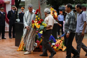 Representantes de la Comundad Musulmana de Montmeló pariciparon en los actos de la Diada