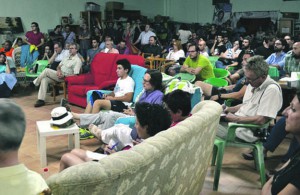 Imagen de la asamblea del Círculo de Murcia, celebrada el jueves por la noche. 