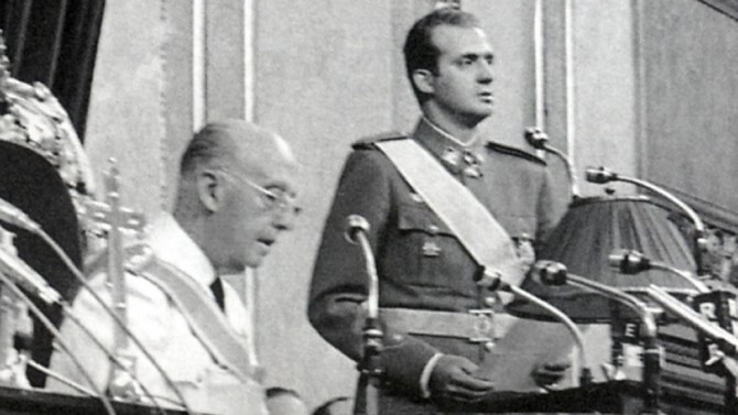 Juramento y proclamación como príncipe heredero de Juan Carlos de Borbón el 23 de julio de 1969