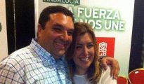 Antonio Cerrillo, junto a Susana Díaz