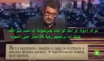 Fotograma del vídeo de Andreu Buenafuente distribuido por islamistas para atacar al cristianismo.