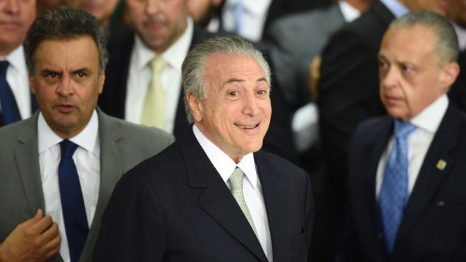 Michel Temer asumió la presidencia en lugar de Dilma.