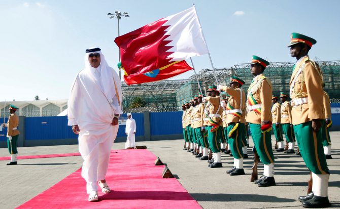 El emir de Catar, Tamim bin Hamad Al Thani 