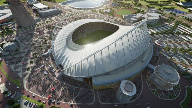 Maqueta del International Khalifa Stadium