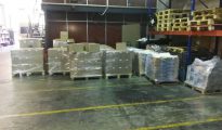 Imagen del almacén donde se han incautado 1,3 millones de carteles, dípticos y folletos del referéndum. / PERIODICO (ACN)