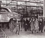 5 de octubre de 1955. Franco inaugura la fabrica de Seat en Martorell