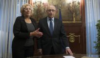 Manuela Carmena, junto a Cristóbal Montoro, en una reunión reciente