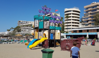 Una de las zonas de juego infantiles de Marbella