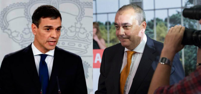 Pedro Sánchez y Armando Robles.