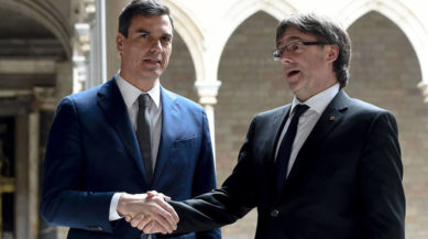 Sánchez y Puigdemont.