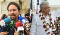 Pablo Iglesias y Andrés Manuel López Obrador